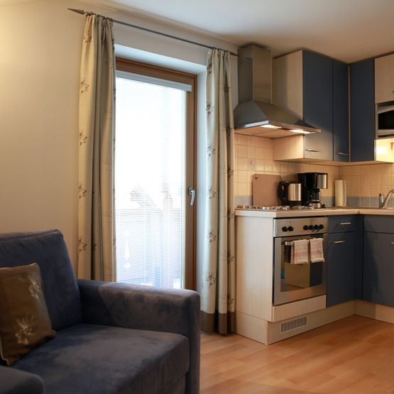 Küche des Appartements "Kogl"